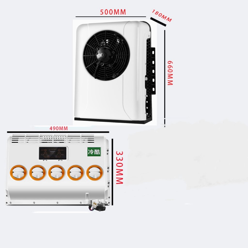 New Style Auto Electric 12v 24v Split Parking air Conditioning for Truck Car Engineering Vehicle