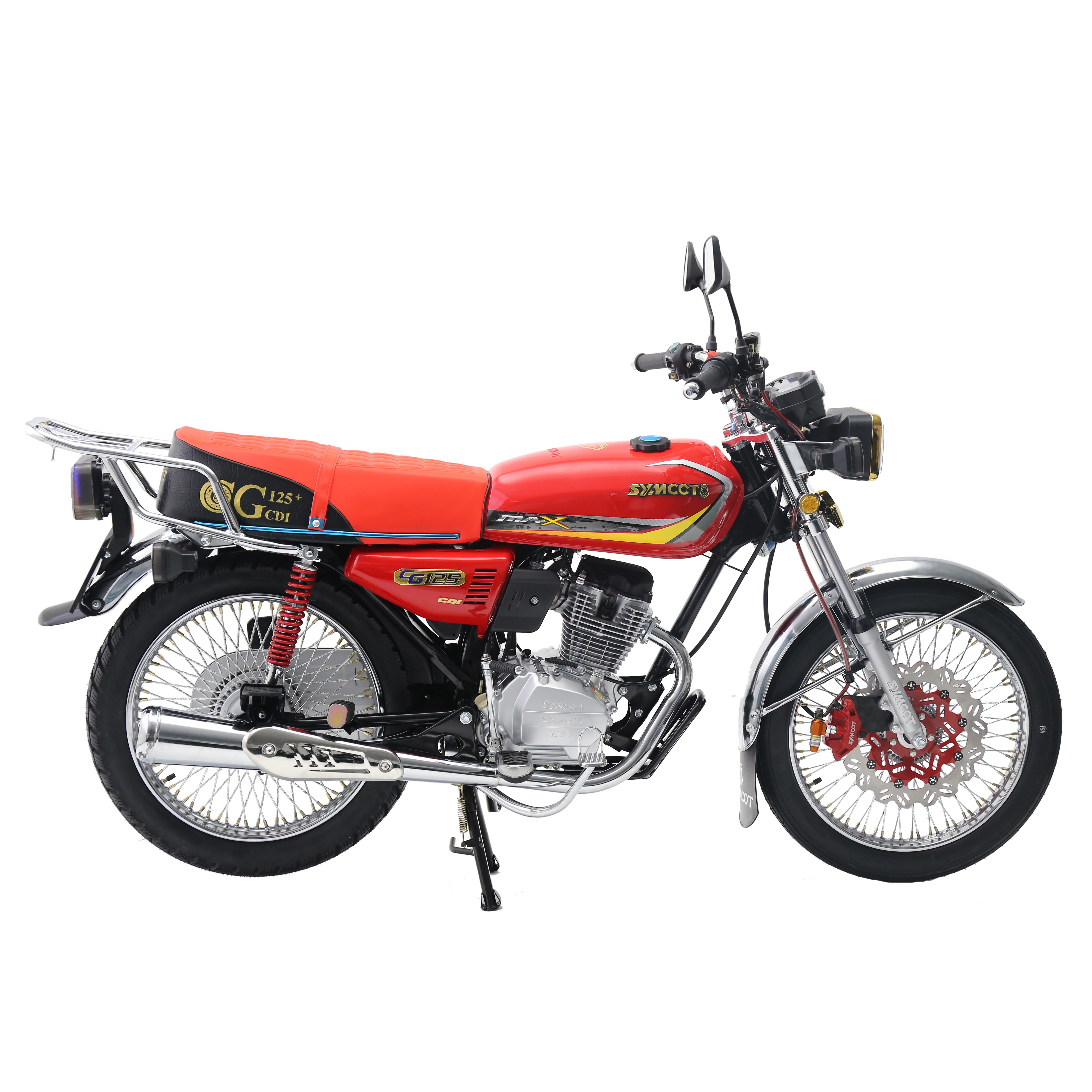 Iraq Market Hot Sell Motorcycle CG150 with Aluminum Rim Disc Brake LED Lights CKD Package Sonlin Nami Namipro Saviny
