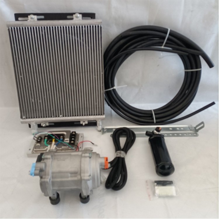 12/24 Volt air Compressor Electric air Conditioner Parking Cooler Auto AC Evaporator for RV Car