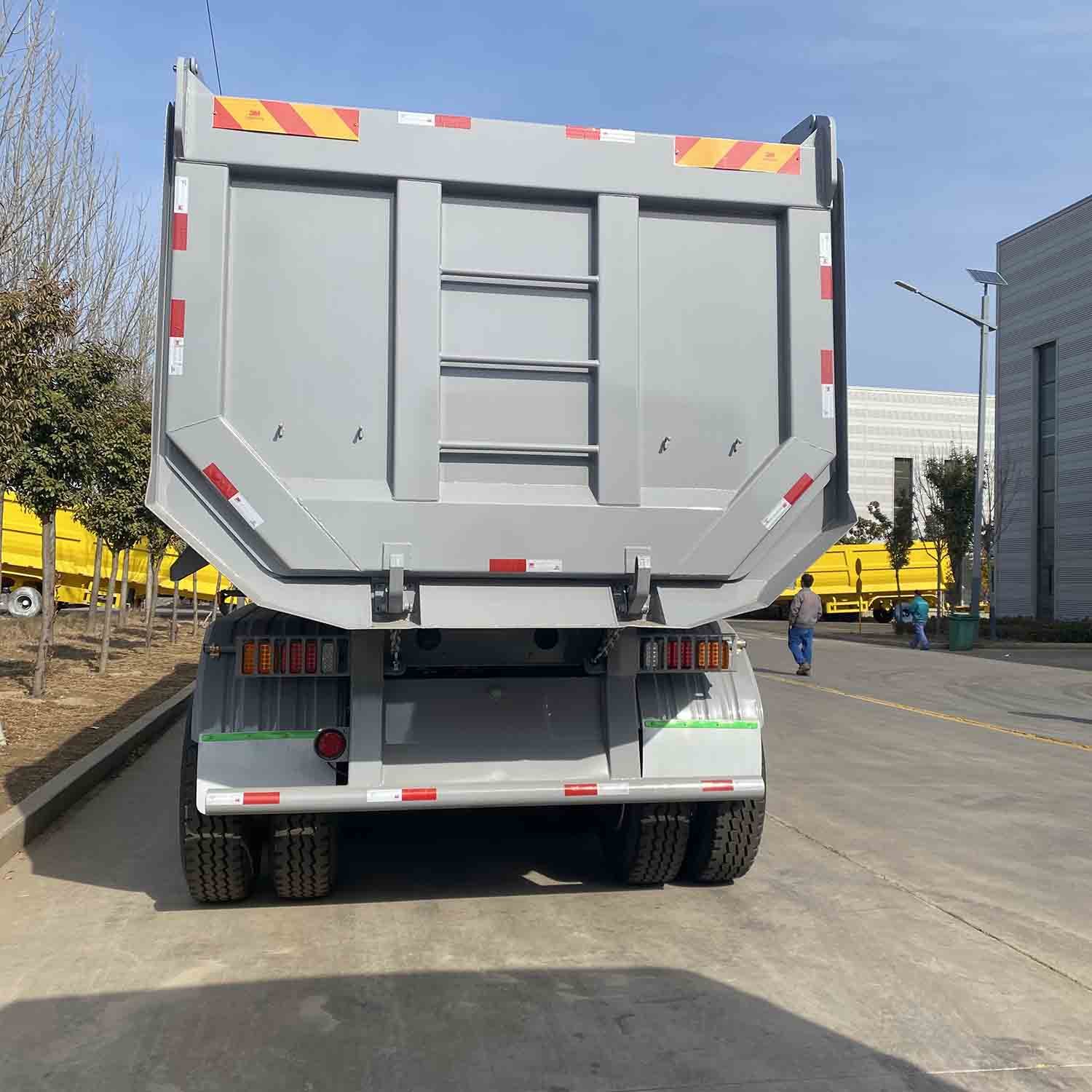 Best Price-U Shape Hydraulic Cylinder Rear End Dump Dumper Box Van Semi Truck Trailer for Sale