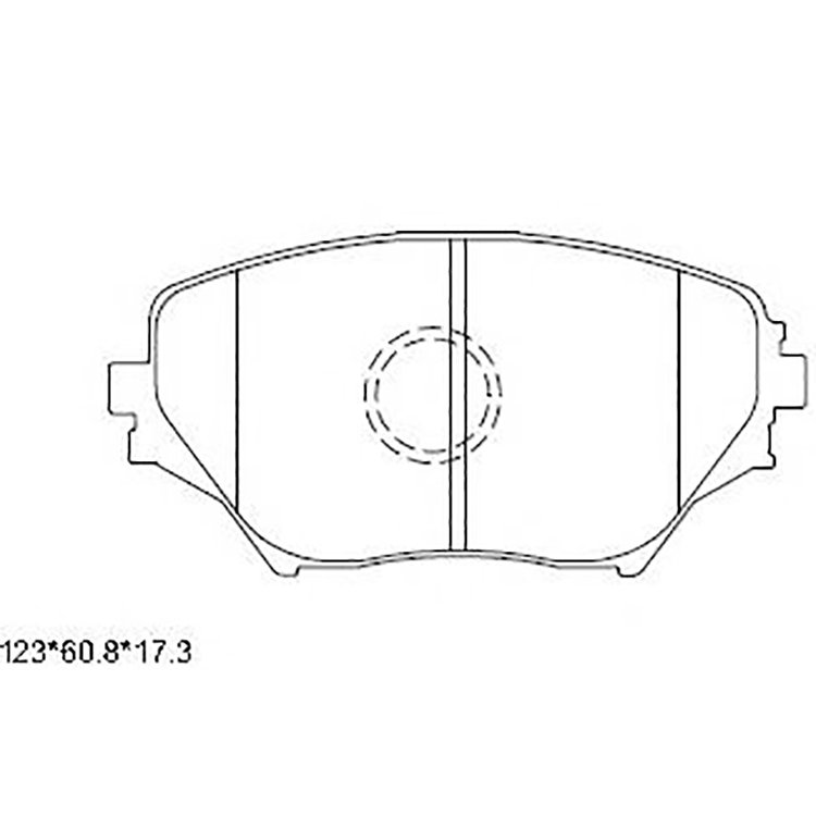 KD-2640 Sumich Manufacturer Auto Parts Brake System Semi-metallic Front Brake Pads Back