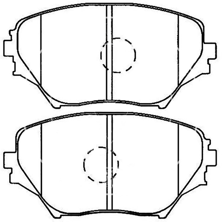 KD-2640 Sumich Manufacturer Auto Parts Brake System Semi-metallic Front Brake Pads Back