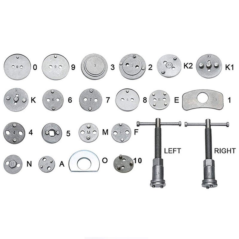 Hot Selling 22pcs Heavy Duty Disc Brake Caliper Wind Back Tool Kit Brake Service Tool for Car With Storage Case