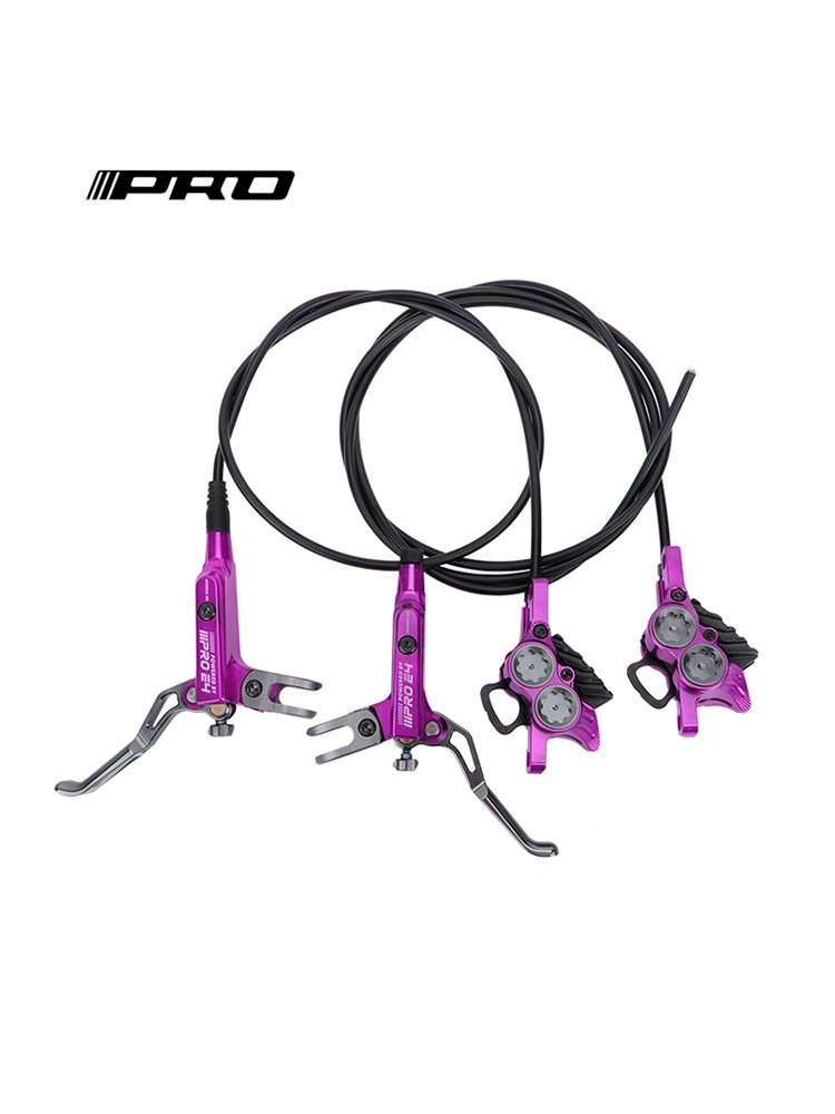 E4 MTB 4 Piston Hydraulic Disc Brake With Cooling Full Meatal Pads CNC Tech Mineral Oil Brake for AM Enduro