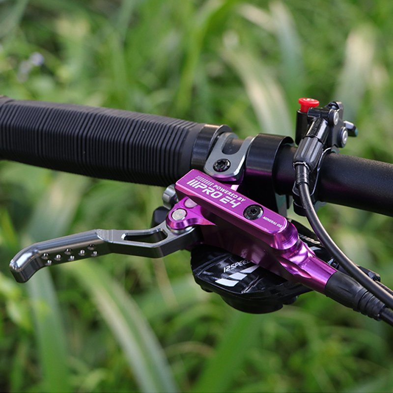 E4 MTB 4 Piston Hydraulic Disc Brake With Cooling Full Meatal Pads CNC Tech Mineral Oil Brake for AM Enduro