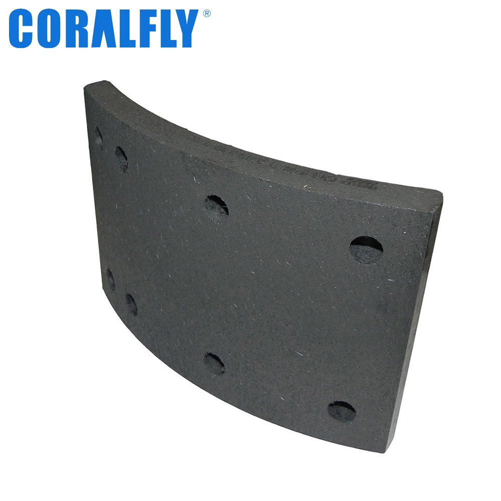 Coralfly Cheap Wholesale Price Drum Shoe 4524B Truck Brake Lining for MERITOR 807117 VW 2KR698431 FRAS-LE 4524-B