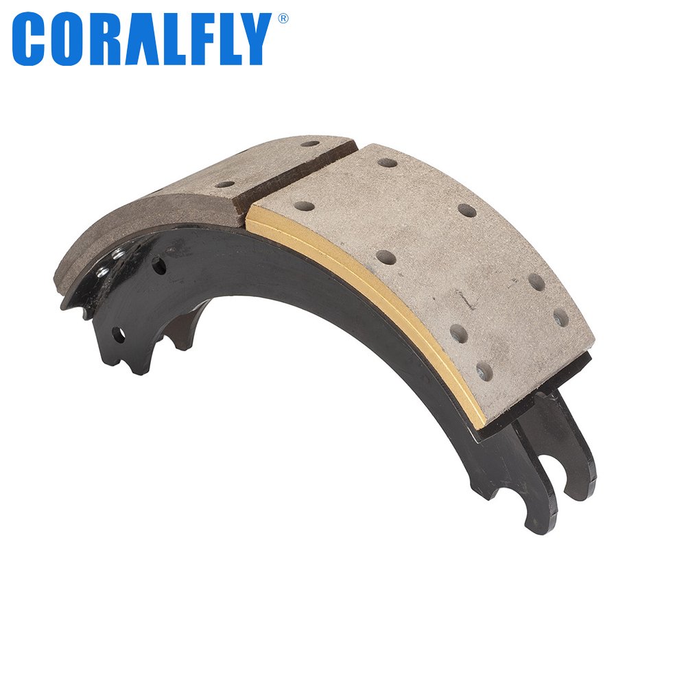 Coralfly Cheap Wholesale Price Drum Shoe 4524B Truck Brake Lining for MERITOR 807117 VW 2KR698431 FRAS-LE 4524-B