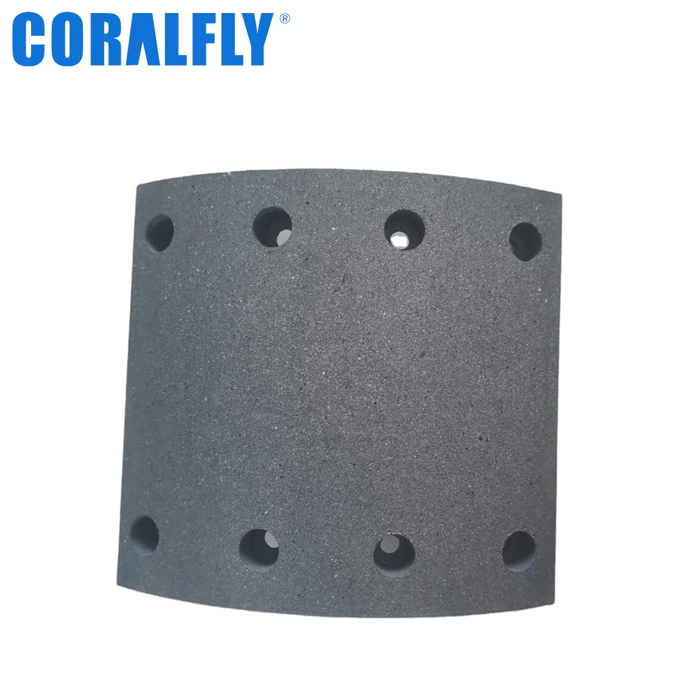 Coralfly Cheap Wholesale Price Drum Shoe 4524B Truck Brake Lining for MERITOR 807117 VW 2KR698431 FRAS-LE 4524-B