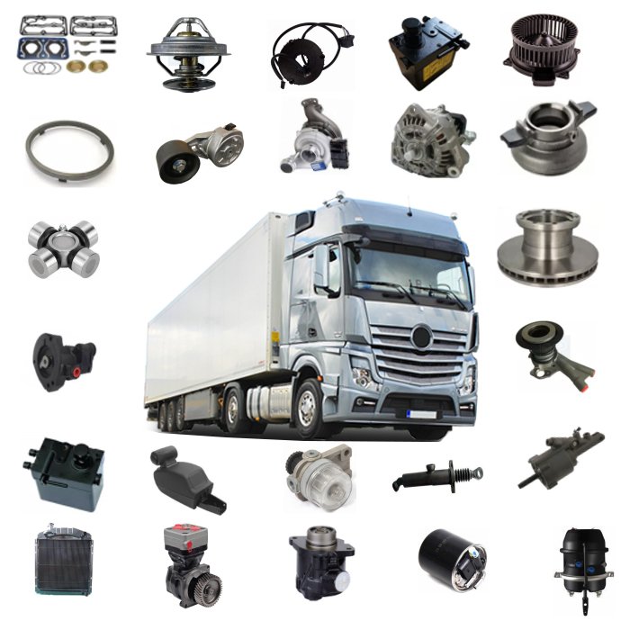 Maxtruck Truck Parts for Mer-cedes Actros / Atego / Axor / NG / SK/ EConic / LK / LN Over 2000 Items with High Quality