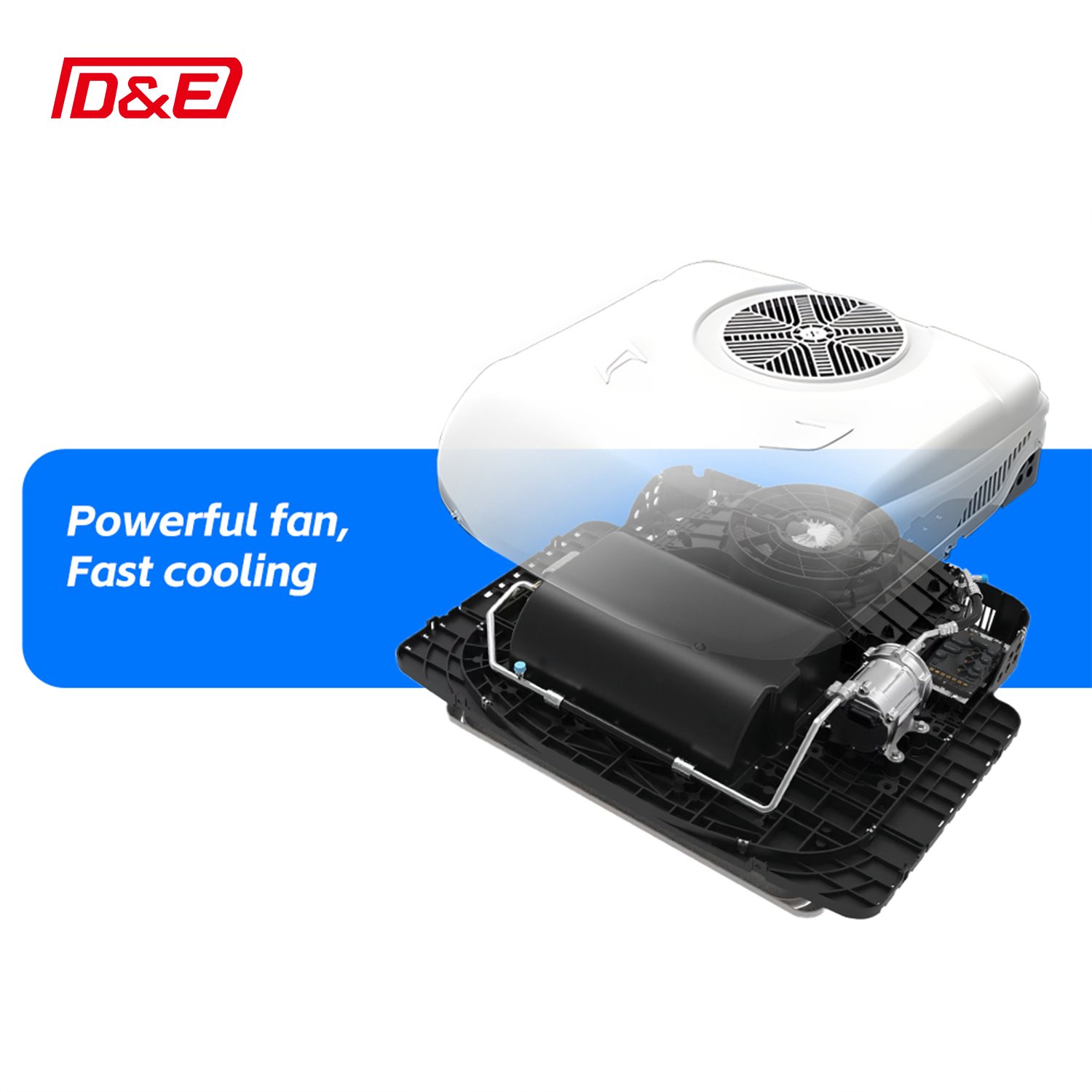 2024 New Model Truck Air Conditioner Rooftop Air Conditioner For Truck RV Camper Van Tractor Parking Air Conditioner 12v 24v
