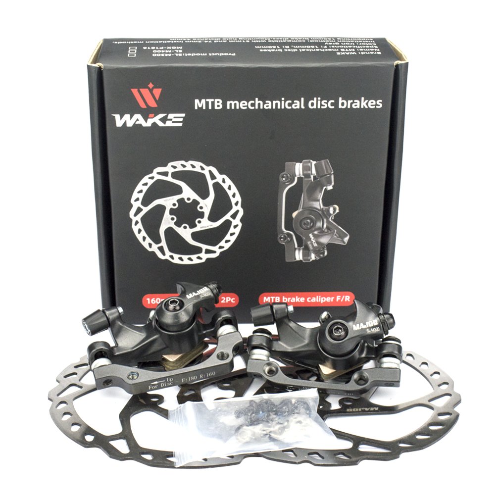 WAKE Brakes Bicycle Mechanical Brake Calipers Aluminum Alloy Front Rear Brake Calipers Pads Product Bicycle Cables Housing