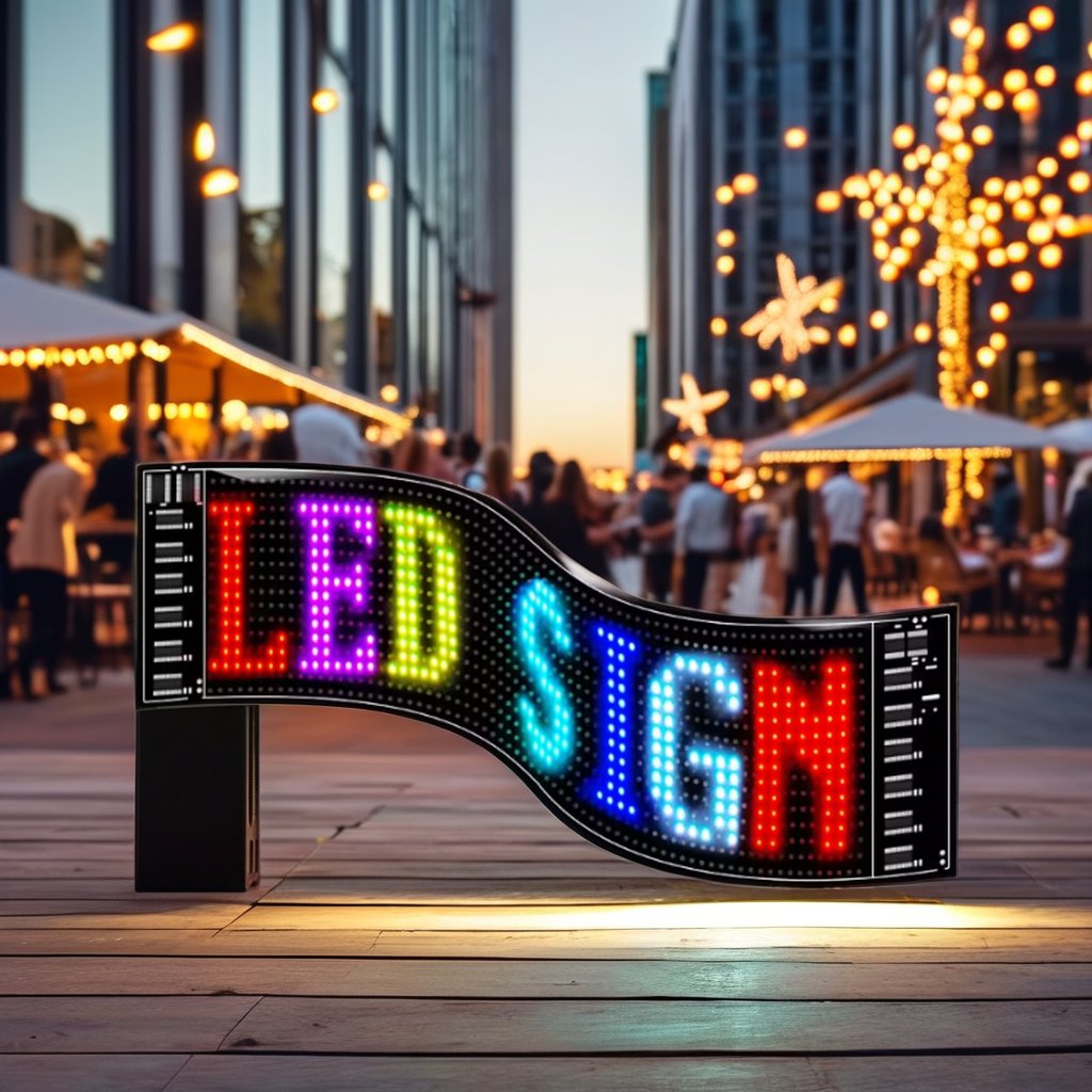 Smart APP Control Flexible Led Screen Scrolling Message Pattern Graffiti Text LED Sign Board Animation RGB LED Display Panel