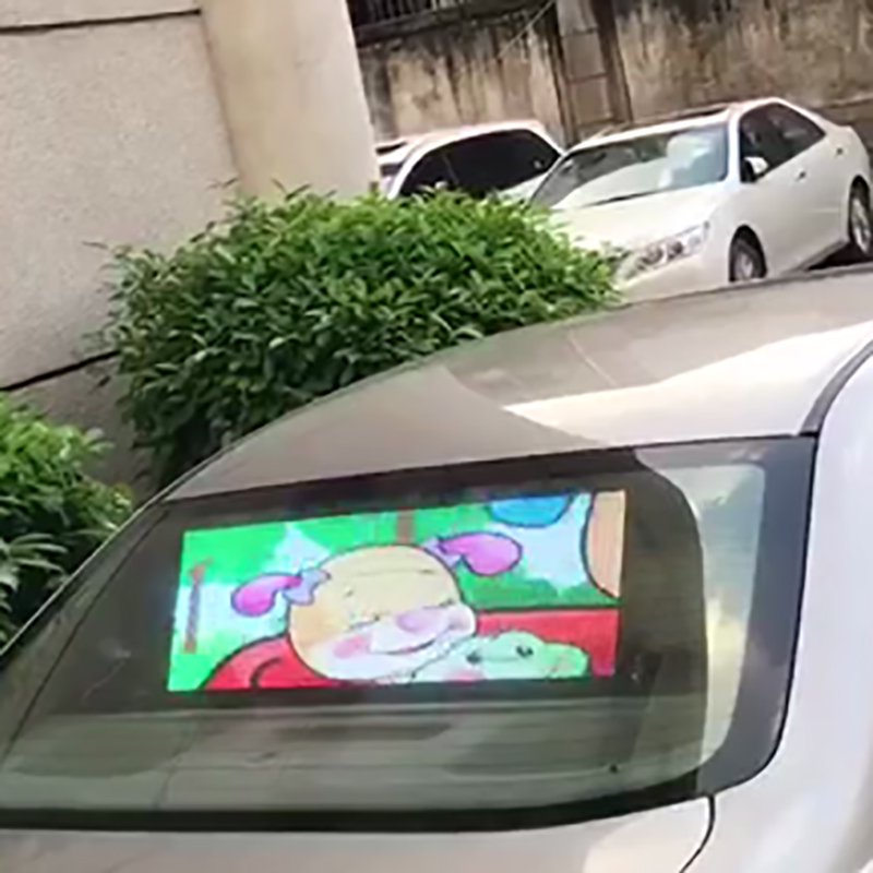 Full Color Led Car Rear Window Transparent Led Screen Display for Cars
