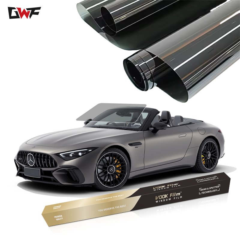GWF 1.52x30m 99% UV Proof Ceramic Charcoal Carbon Window Tint Solar Window Film Tint Film for Car Window
