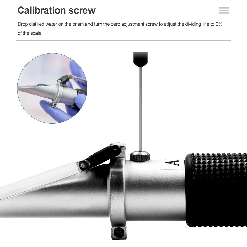 Portable Handheld Refractometer Car Battery Fluid Freezing Point Antifreeze Tester Coolant Refractometer Refractometer