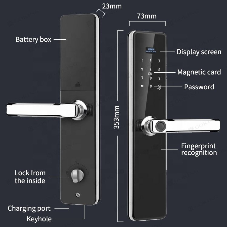 Unlock Waterproof Smart Patio Door Locks Smart Locks Waterproof Electronic Lock Cylinder