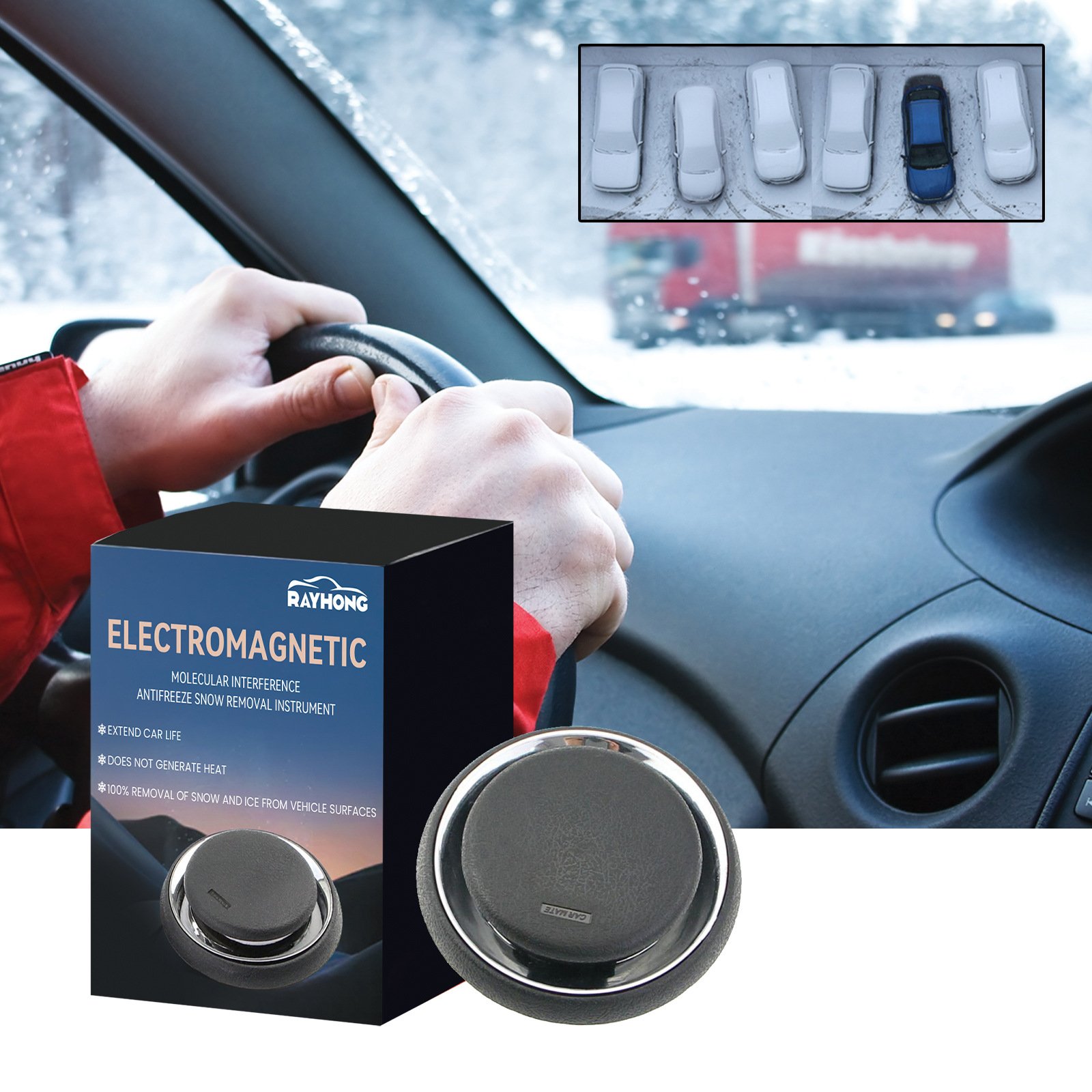 2024 Modern Dashboard Antifreeze Instrument Electromagnetic Molecular Interference Snow Coverage Interference Anti-Freezing