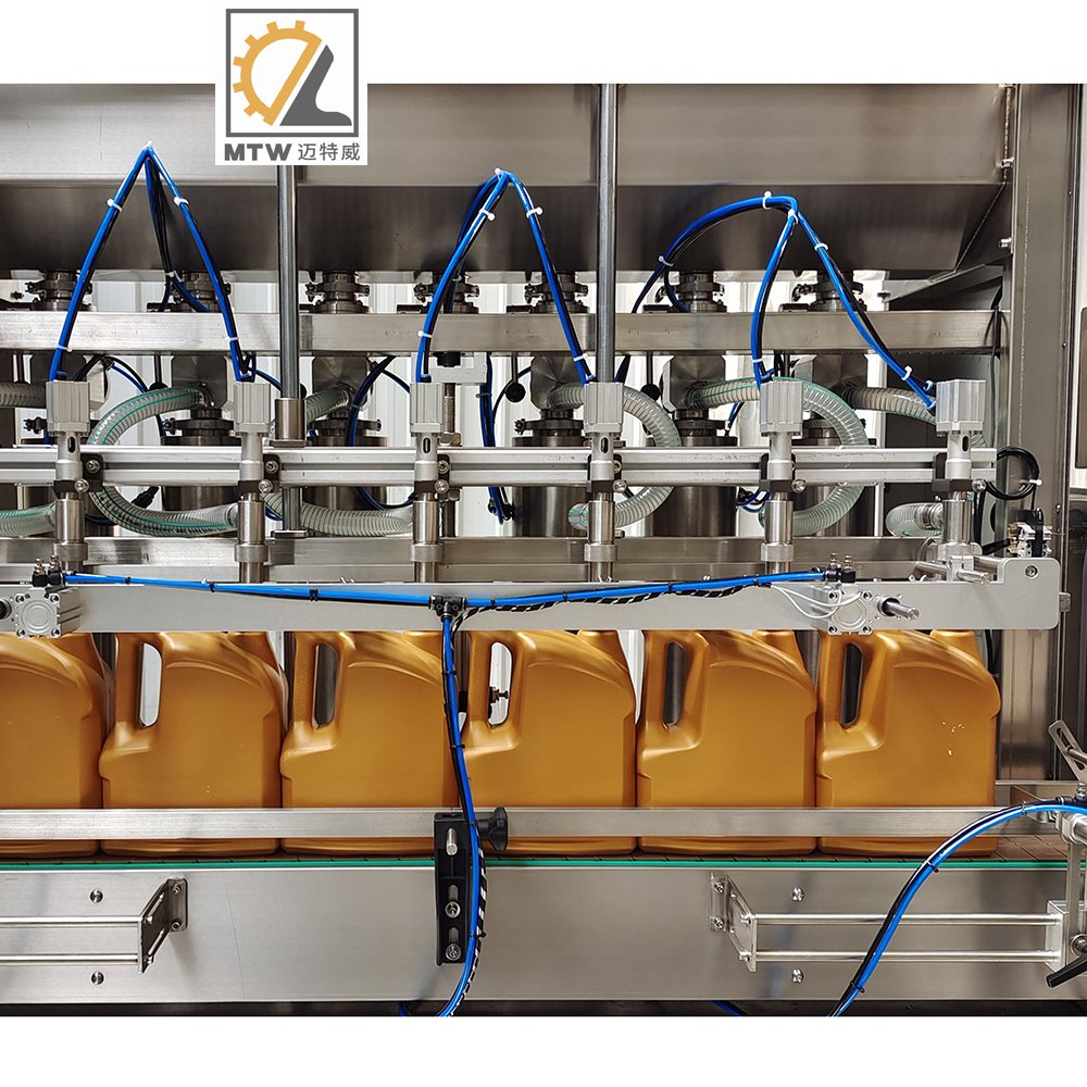 MTW Automatic Piston Bottle Lubricating Car Oil Engine Oil Filling and Packing Machine