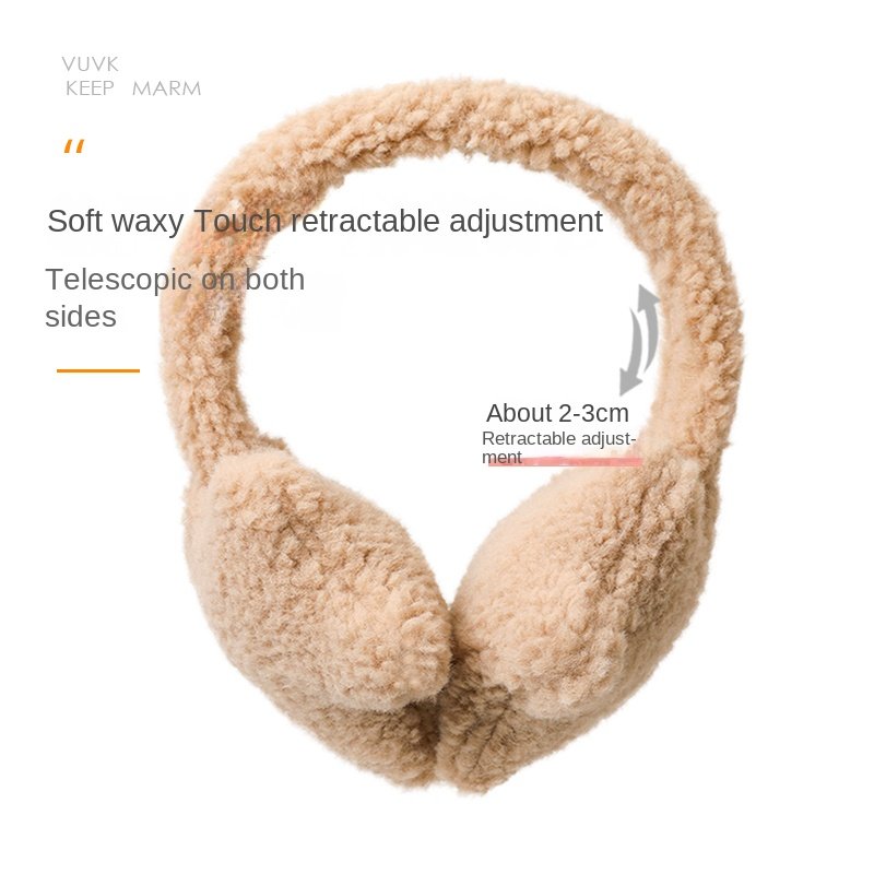 Cute Star Five Pointed Star Earmuffs, Winter Ear Protection, Warm and Plush Cycling Antifreeze Earmuffs