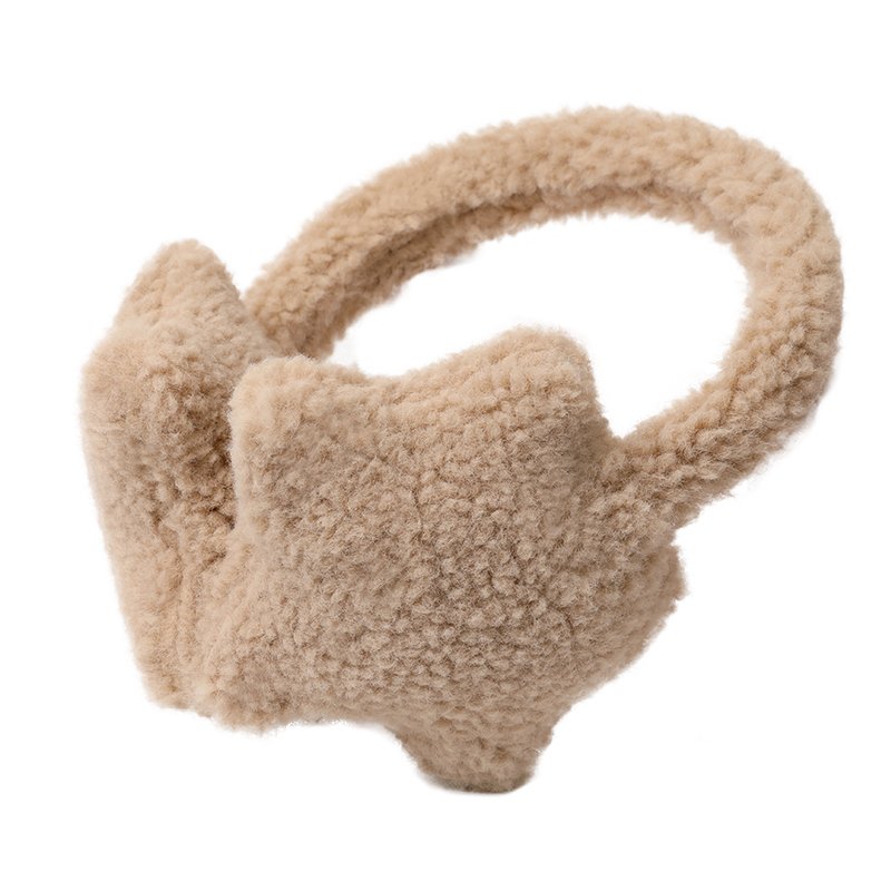 Cute Star Five Pointed Star Earmuffs, Winter Ear Protection, Warm and Plush Cycling Antifreeze Earmuffs