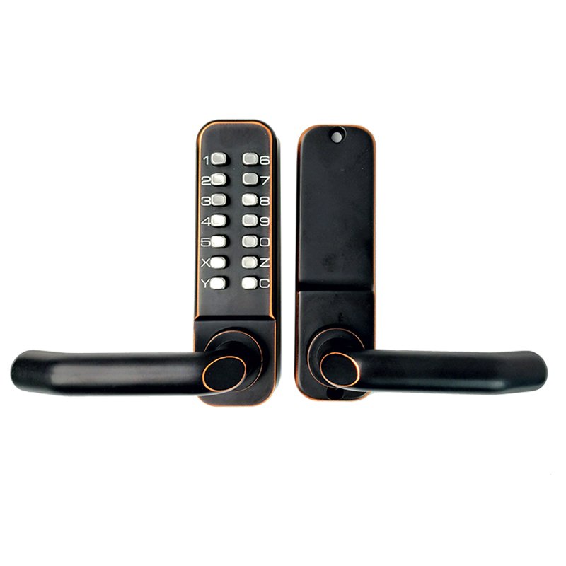 Outside Gate Door Lock Villa Garden Courtyard Waterproof Keyless Mechanical Code Lock with Handle