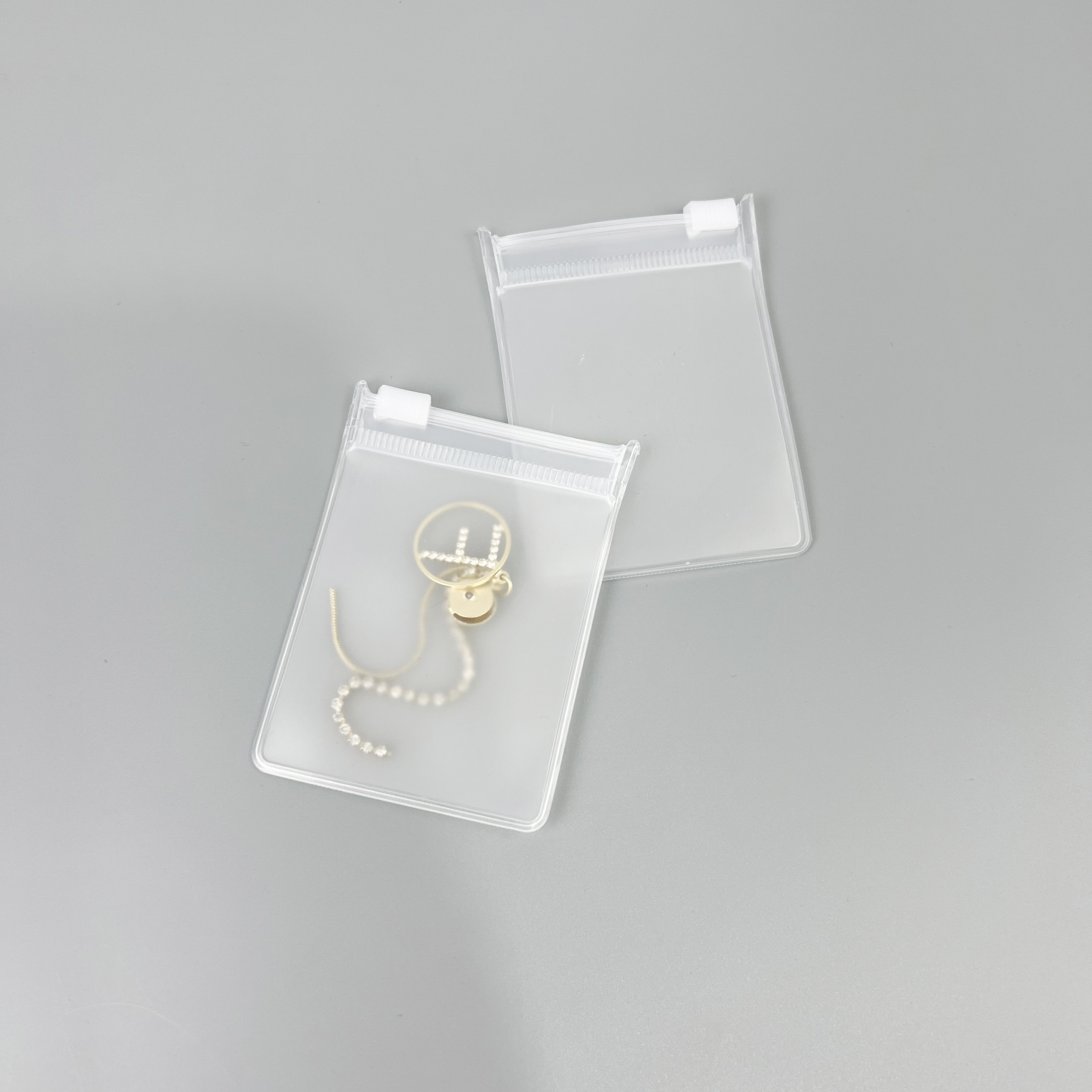 Eva PVC Zipper Bag for Jewelry Frosted Mini Size Clear Bag With Logo Mini Ziplock Accessories Packaging Food Package Bags