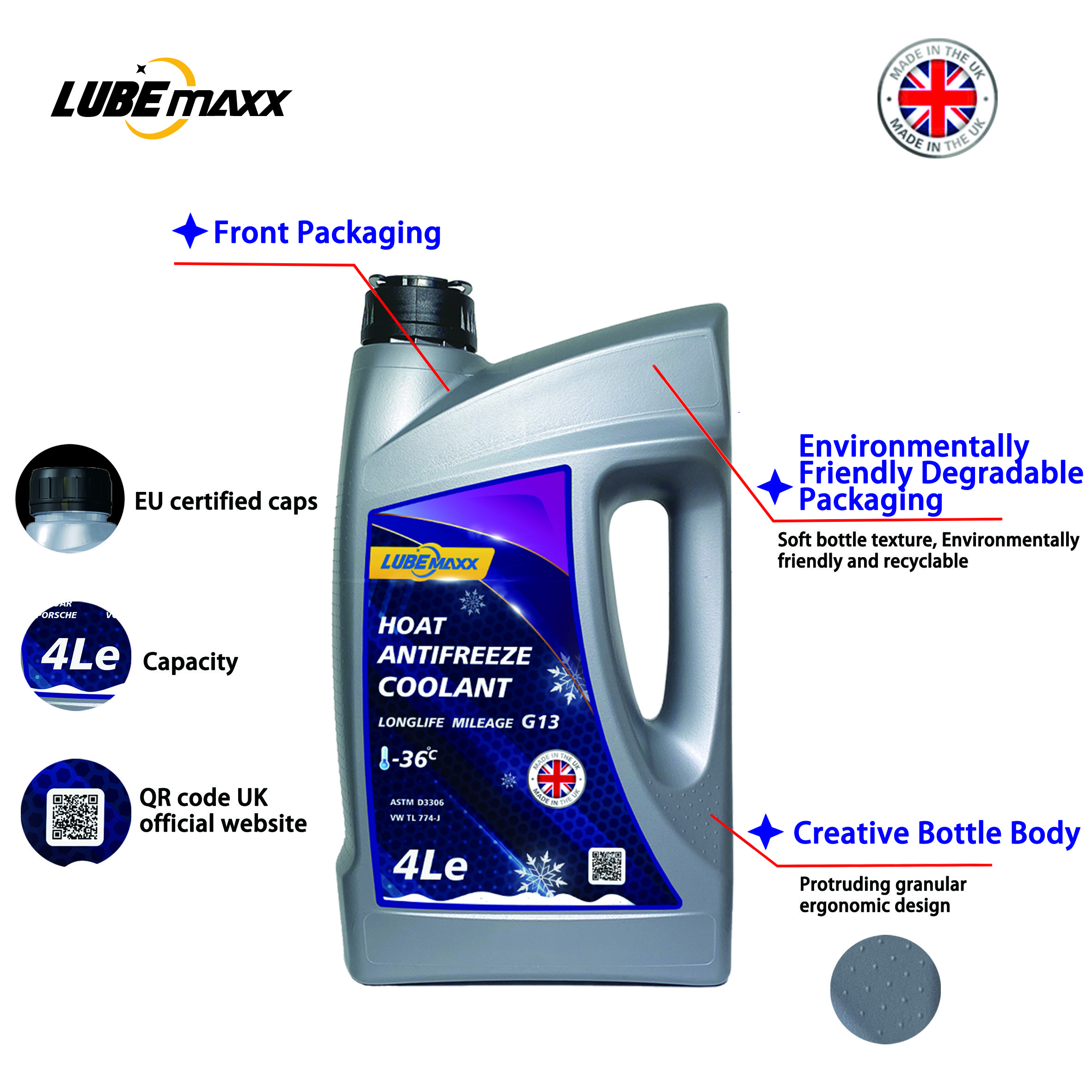 Factory Direct Sale Lubricating Oil Antifreeze Rust and Corrosion Prevention Antifreeze 4l