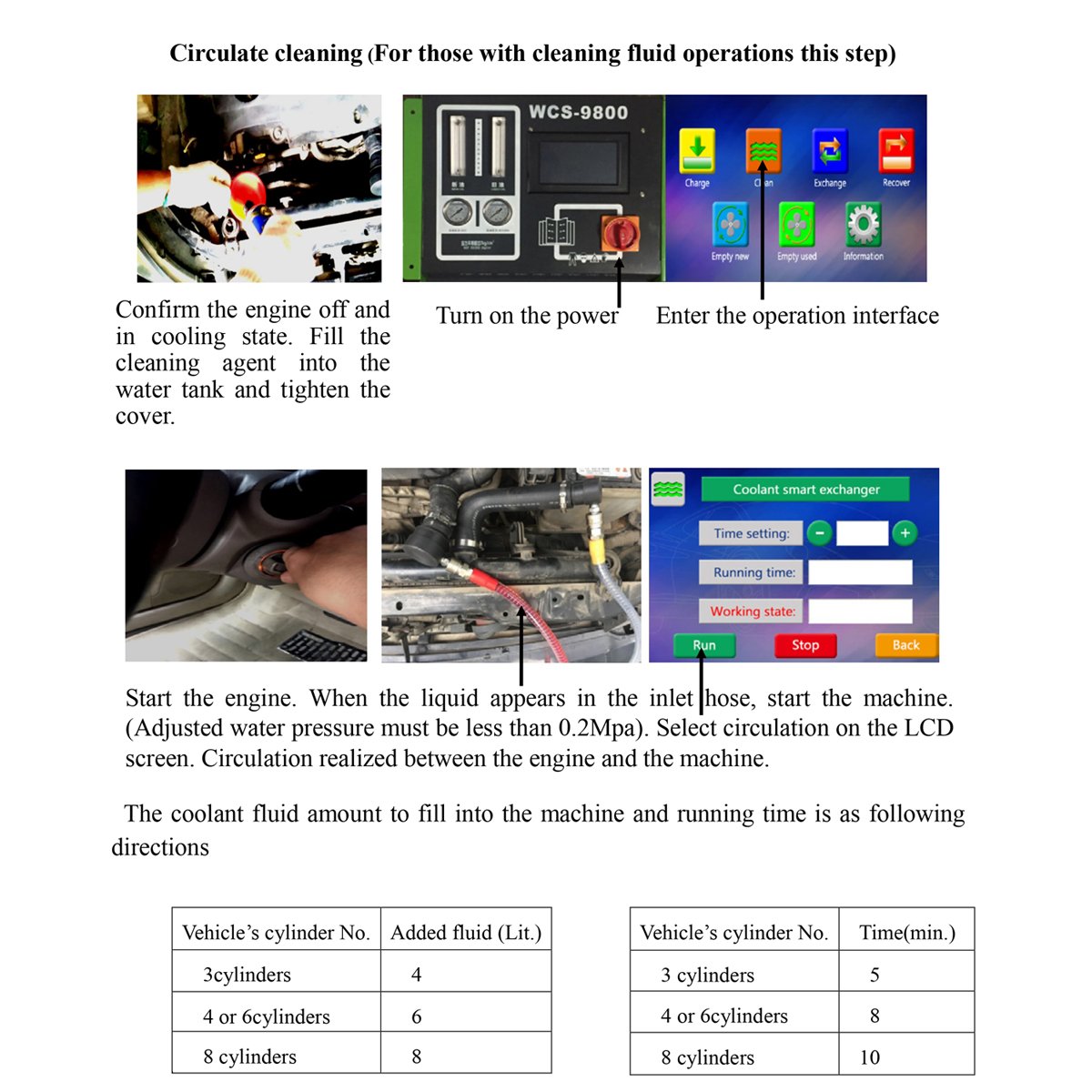 Intelligent Automatic Radiator Cooling System Flushing Machine WCS-9800 Automobile Engine Radiator Cycle Cleaner