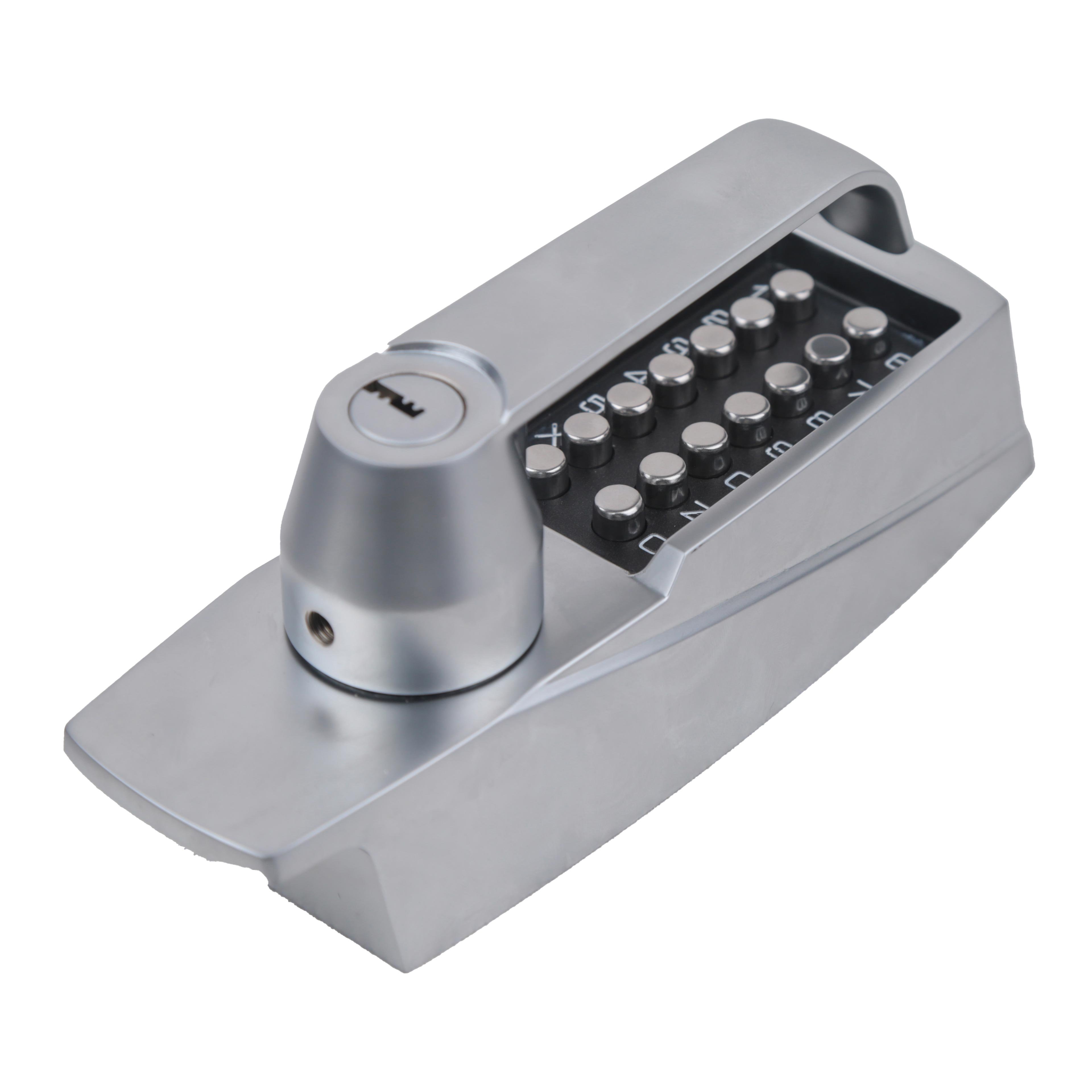 Single Latch Mortise Lock Chrome Key Push Button Mechanical Code Lock Equipment Safety Lock with Handle