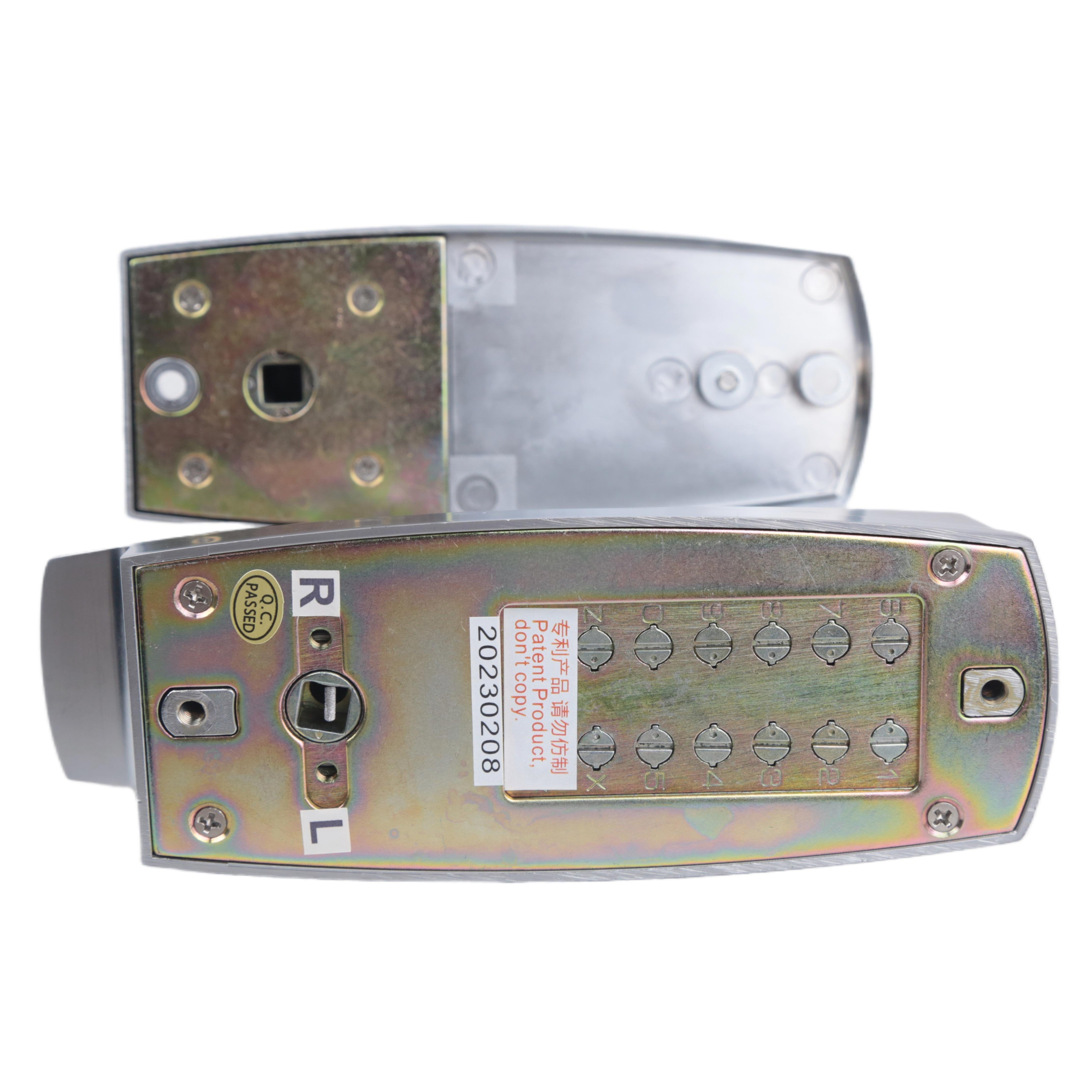 Single Latch Mortise Lock Chrome Key Push Button Mechanical Code Lock Equipment Safety Lock with Handle