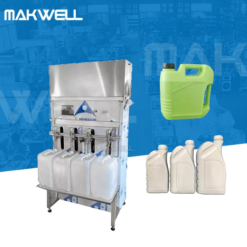 MAKWELL Automatic 1000BPH 5-30L Barrels Cans Buckets Liquid Coolant Oil Filling Machine