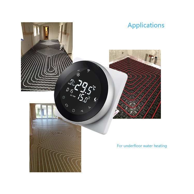 Energy Efficient Smart Home Tuya Child Lock Programmable Antifreeze Floor Heating System Thermostat
