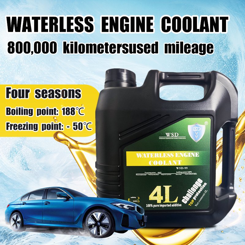 WSD Waterless 4L Antifreeze Motor Liquid Vehicle Engine Coolant Radiator for Car