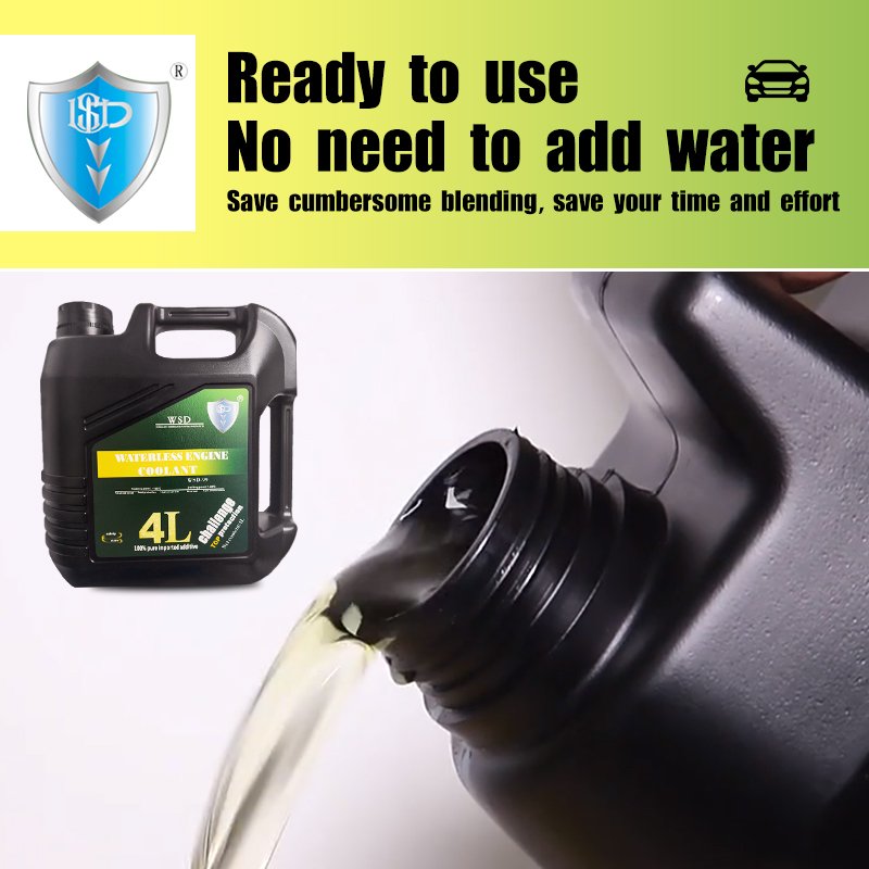WSD Waterless 4L Antifreeze Motor Liquid Vehicle Engine Coolant Radiator for Car