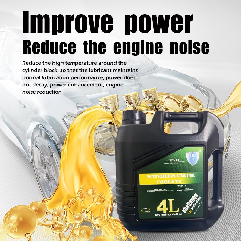 WSD Waterless 4L Antifreeze Motor Liquid Vehicle Engine Coolant Radiator for Car