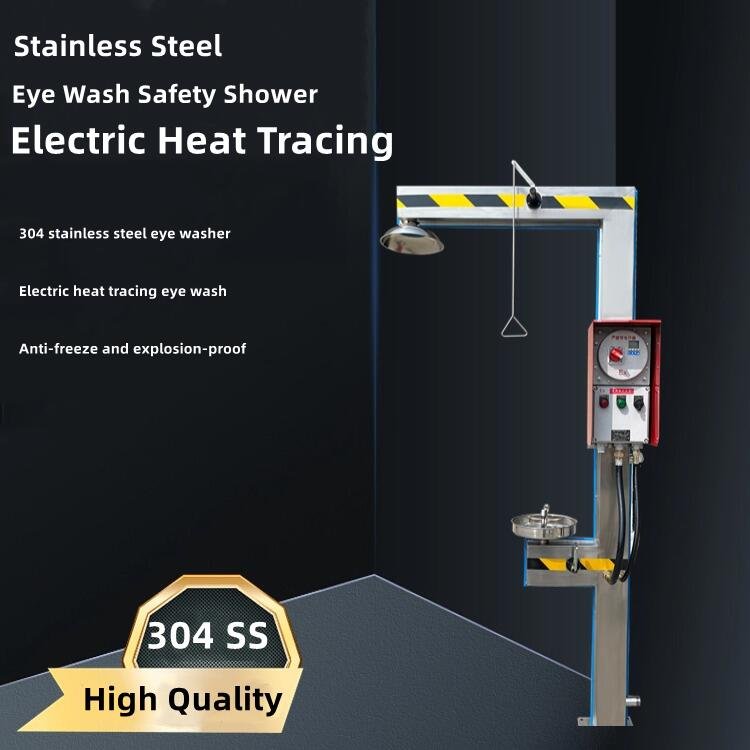 Stainless Steel Antifreeze and Explosion-proof Electric Heat Tracing Eye Wash Station