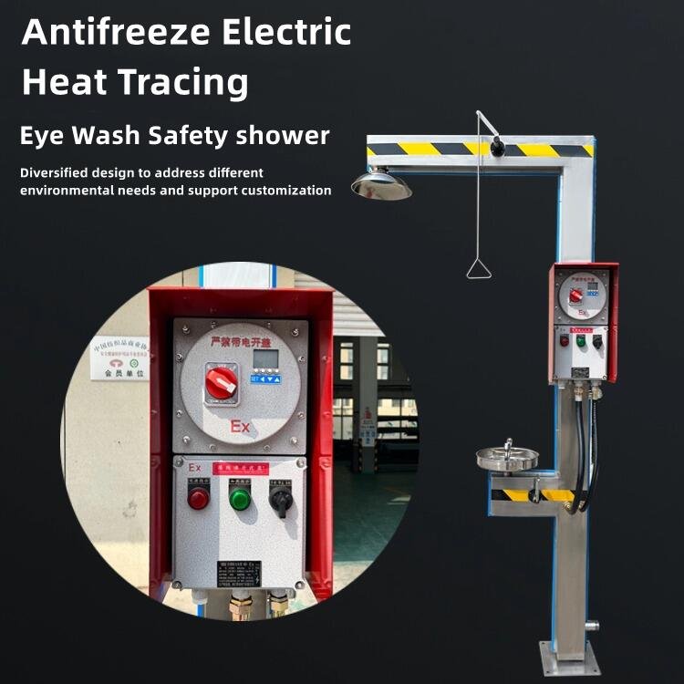 Stainless Steel Antifreeze and Explosion-proof Electric Heat Tracing Eye Wash Station
