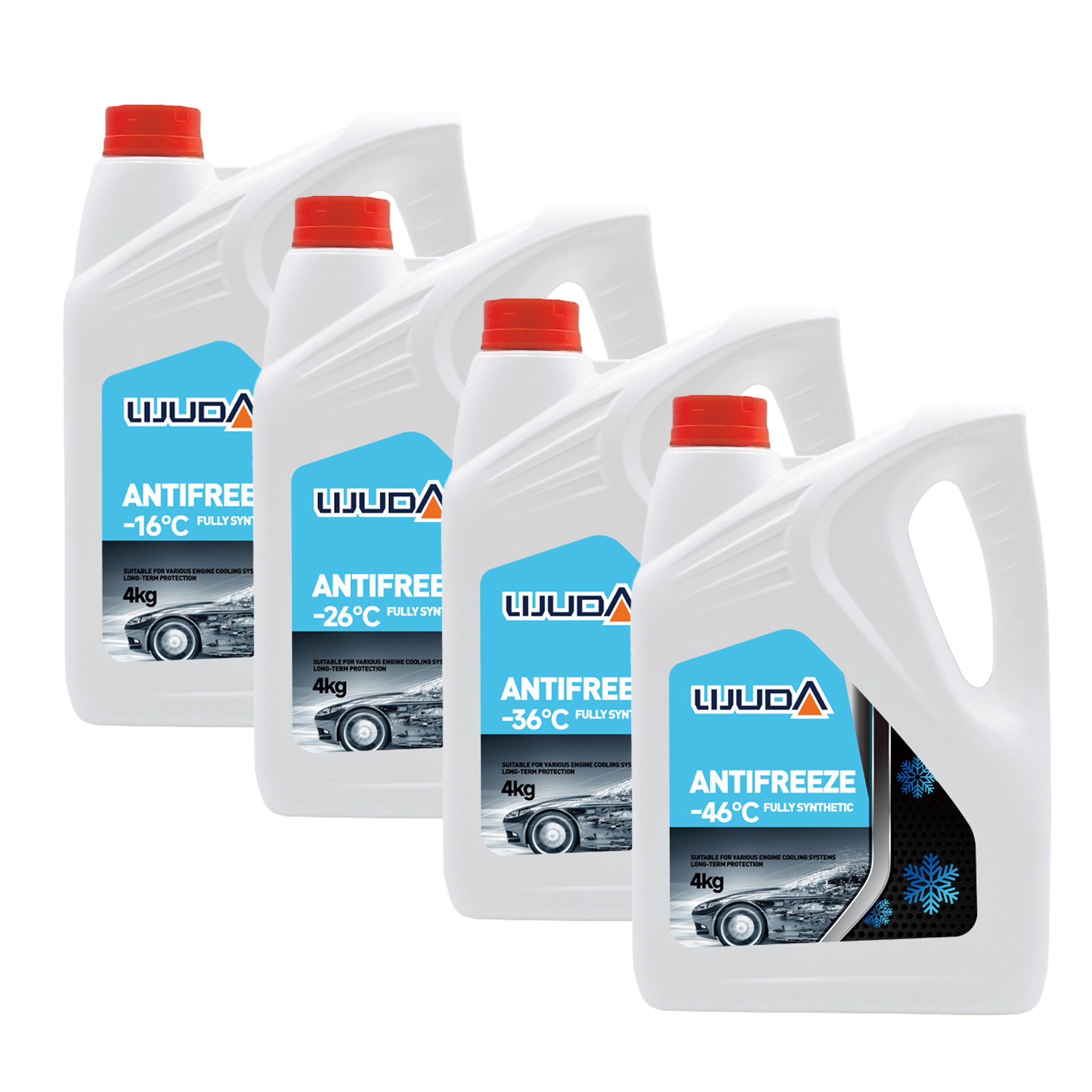 Antifreeze Coolant 4L -36℃ Red Long Life Antifreezes Radiator Coolant for Car Ethylene Glycol Antifreeze LIJUNDA Brand Coolant