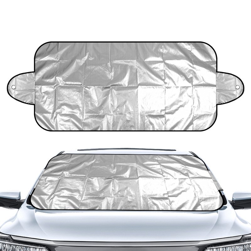 Premium Quality Universal Fit Car Sunshade Waterproof,Snow & Dustproof Front Windshield Cover for Easy Antifreeze Protection