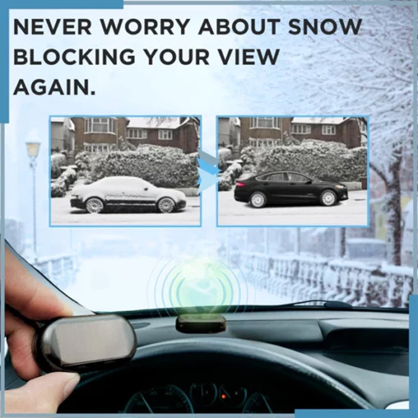 Wholesale Rayhong Car Windshield Rearview Mirror Defrosting Fast Melting Portable Antifreeze And Snow Removal Device