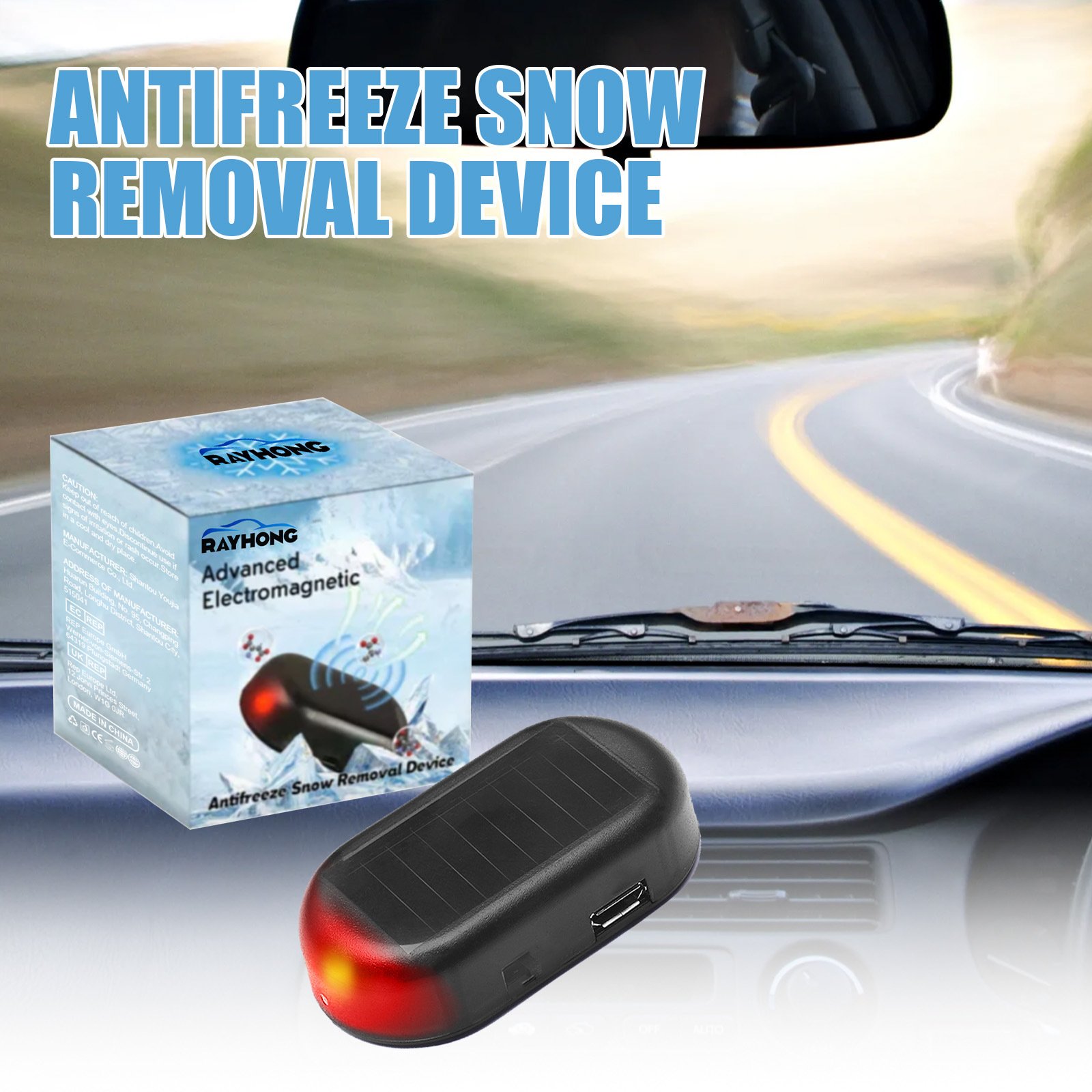 Wholesale Rayhong Car Windshield Rearview Mirror Defrosting Fast Melting Portable Antifreeze And Snow Removal Device