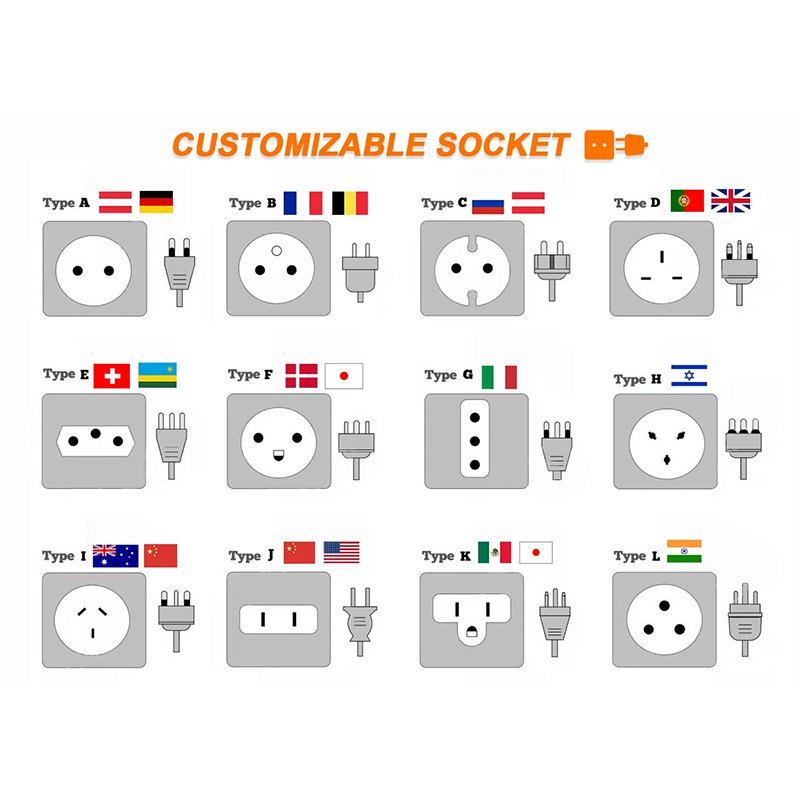 Garden Tuya Socket Power Socket Post Intelligent Waterproofed Socket Column with Antifreeze Faucet Outdoor Plug Post