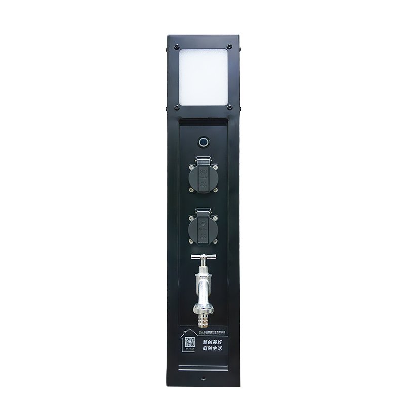 Garden Tuya Socket Power Socket Post Intelligent Waterproofed Socket Column with Antifreeze Faucet Outdoor Plug Post