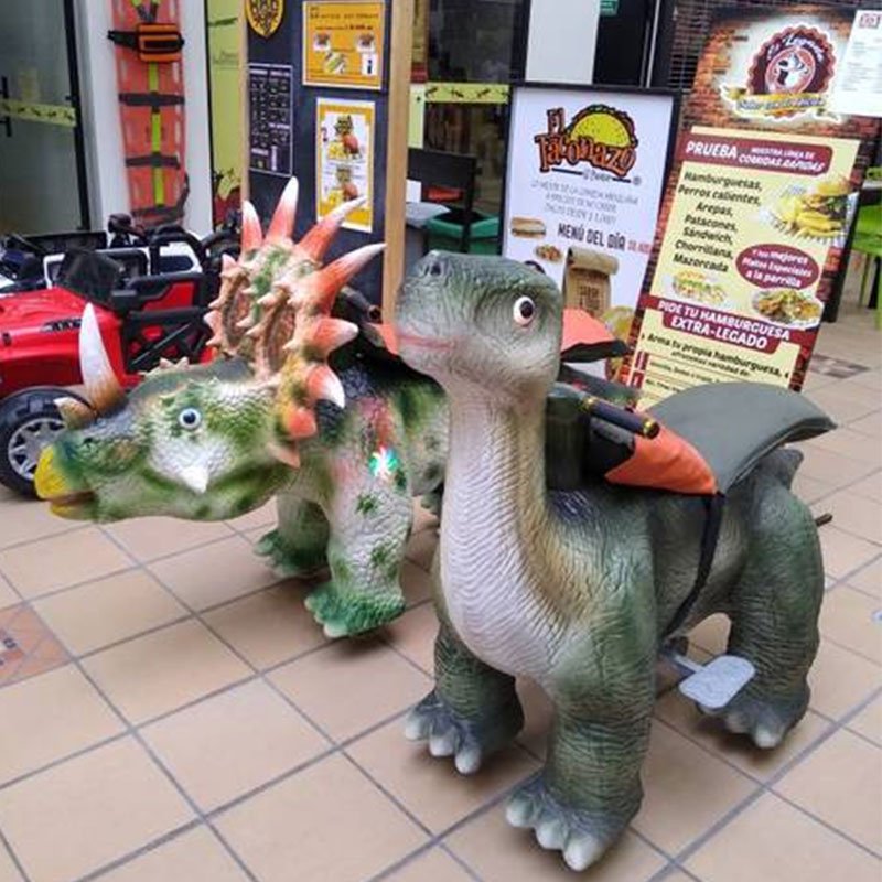 Dino City Amusement Park High Quality Animatronic Dinosaur Ride