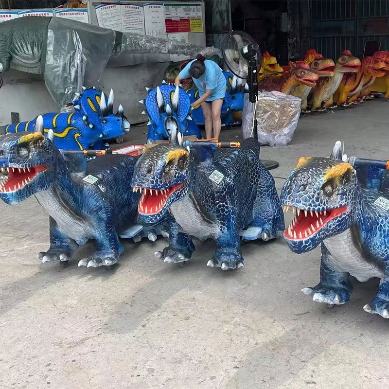 Dino City Amusement Park High Quality Animatronic Dinosaur Ride