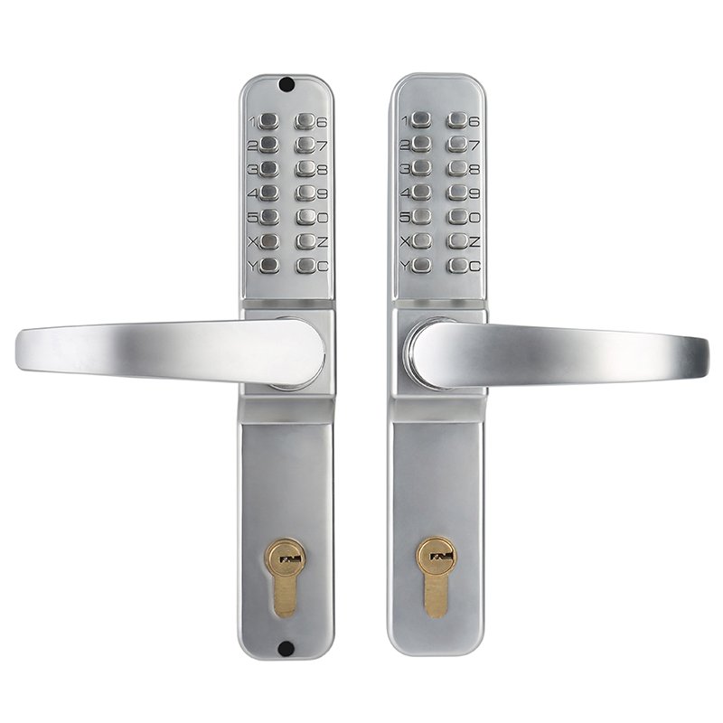 ODM Lock Factory Hight Quality Password Mechanical Digital Push Button Door Lock Chrome Color Lock