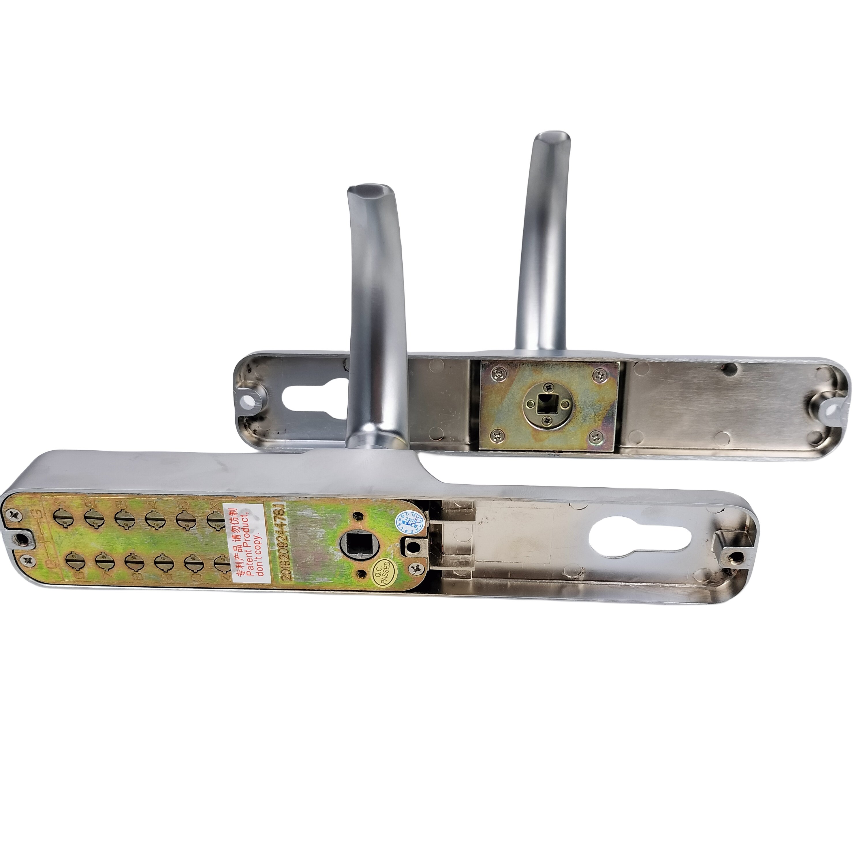 ODM Lock Factory Hight Quality Password Mechanical Digital Push Button Door Lock Chrome Color Lock