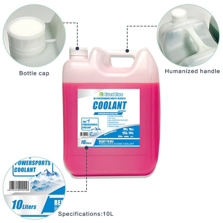 Four Seasons General Automotive Antifreeze 10L Red Green Truck Antifreeze Cooling System Antifreeze Radiator Coolant