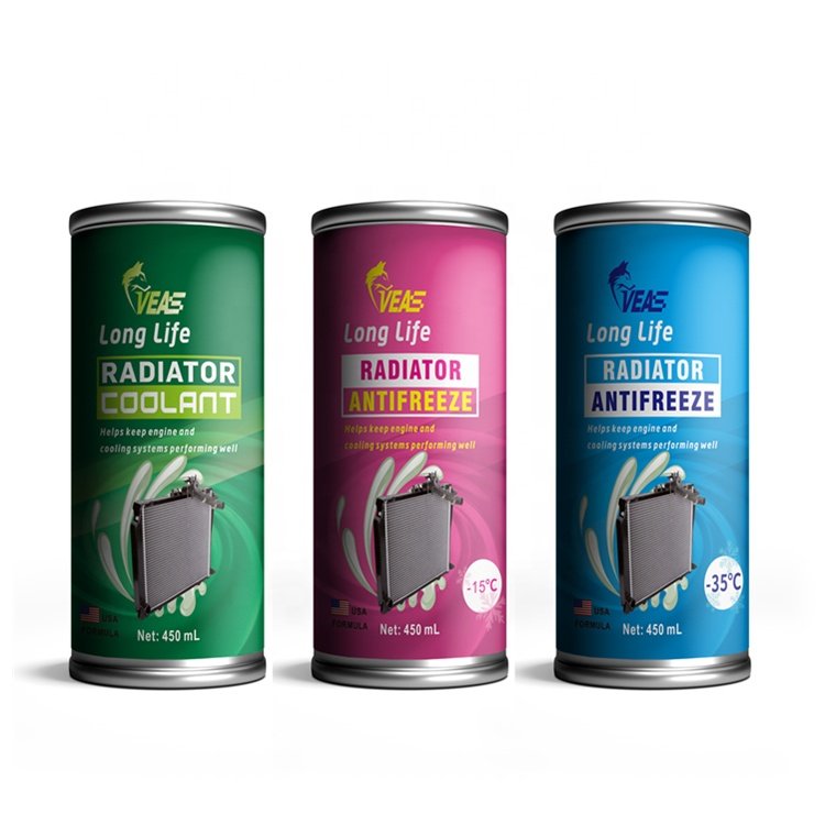 450ml Tin Can Engine Coolant, Oem Car Coolant Liquid, Engine Radiator Antifreeze Coolant Wholesale