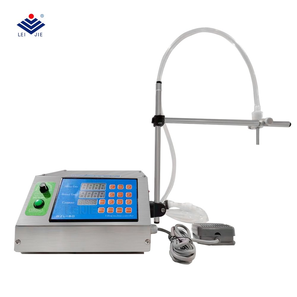 Semi-Automatic Diaphragm Pump Machine Vials Bags Jars Electric Motor Cosmetic Chemical Water